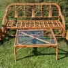 Pamono Bamboo Living Room in the style of Vivaï Del Sud, 1960s, Set of 4> Living Room Sets