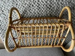 Pamono Bamboo Magazine Rack, 1960s><noscript><img width=
