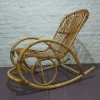 Hot Pamono Bamboo Rocking Chair by Rohé Noordwolde, 1960s