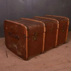 Pamono Banded Cabin Trunk, 1890s><noscript><img width=