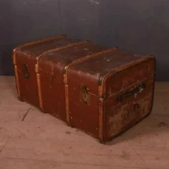 Pamono Banded Cabin Trunk, 1890s><noscript><img width=