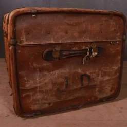 Pamono Banded Cabin Trunk, 1890s><noscript><img width=