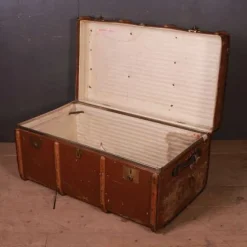Pamono Banded Cabin Trunk, 1890s><noscript><img width=