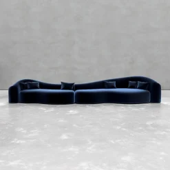 Pamono Baïne Navy Sofa by Jérôme Bugara> Seating