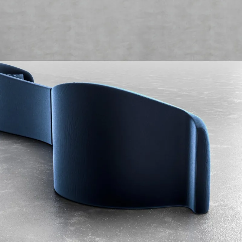 Pamono Baïne Navy Sofa by Jérôme Bugara> Seating