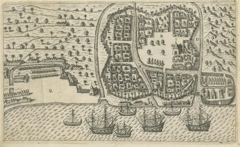 Best Pamono Bantam Chart by De Bry, 1610