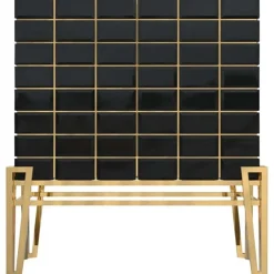 Pamono Bar Cabinet in Brass and Wood> Storage