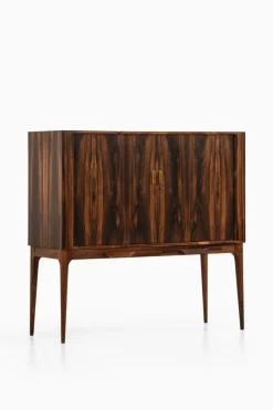 Pamono Bar Cabinet with Tambour Doors in Rosewood and Glass attributed to Kurt Østervig, 1960s> Cabinets & Wardrobes