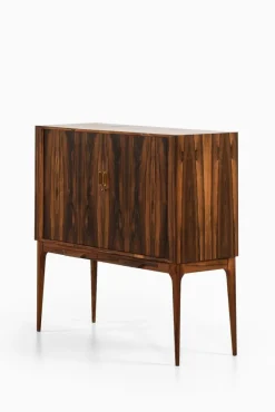 Pamono Bar Cabinet with Tambour Doors in Rosewood and Glass attributed to Kurt Østervig, 1960s><noscript><img width=