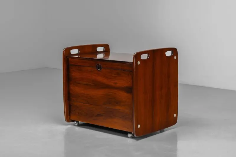 Discount Pamono Bar Cart by Sergio Rodrigues for OCA Brazil, 1965
