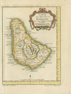 Pamono Barbados Island at the Height of the Plantation Economy, 1759> Wall Decor