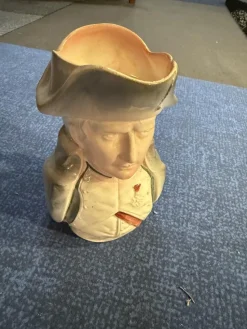 Pamono Barbotine Pitcher with the Image of Napoleon, 1920s> Bottles, Carafes & Jugs