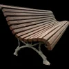 Pamono Barcelona Bench in Cast Iron and Wood, 1950s> Benches