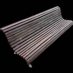 Pamono Barcelona Bench in Cast Iron and Wood, 1950s><noscript><img width=