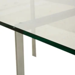 Pamono Barcelona Glass Coffee Table in Chrome by Ludwig Mies Van Der Rohe for Knoll International><noscript><img width=