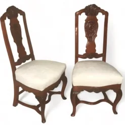 Pamono Baroque Chairs, Germany, 1750s, Set of 6> Side Chairs & Dining Chairs