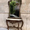 Online Pamono Baroque Console and Mirror in Wood, 1900s, Set of 2