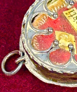 Pamono Baroque Reliquary with Relic of Saint Celestine I, 1700s><noscript><img width=