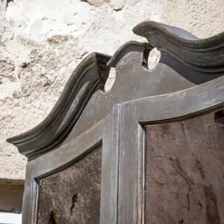 Pamono Baroque Secretaire in Dark Grey, 1700s><noscript><img width=