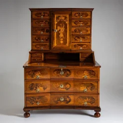 Clearance Pamono Baroque Secretaire in Walnut
