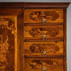 Clearance Pamono Baroque Secretaire in Walnut
