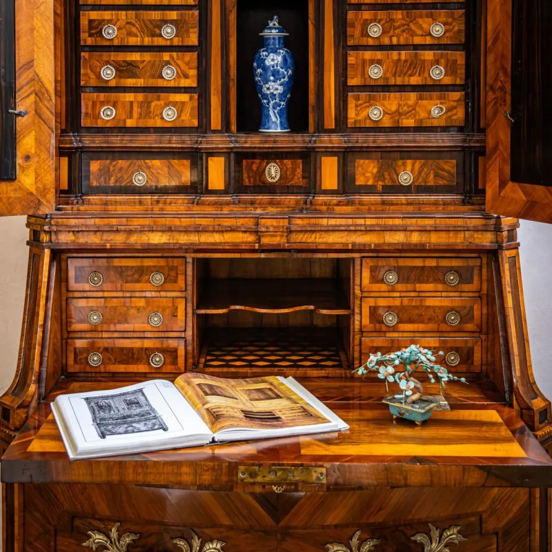 Best Pamono Baroque Secretary, Dresden, Germany, Mid-18th Century