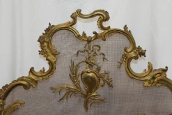 Pamono Baroque Style Bronze Fireplace Screen Guard, 1894><noscript><img width=