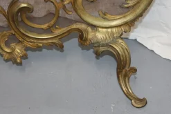 Pamono Baroque Style Bronze Fireplace Screen Guard, 1894><noscript><img width=