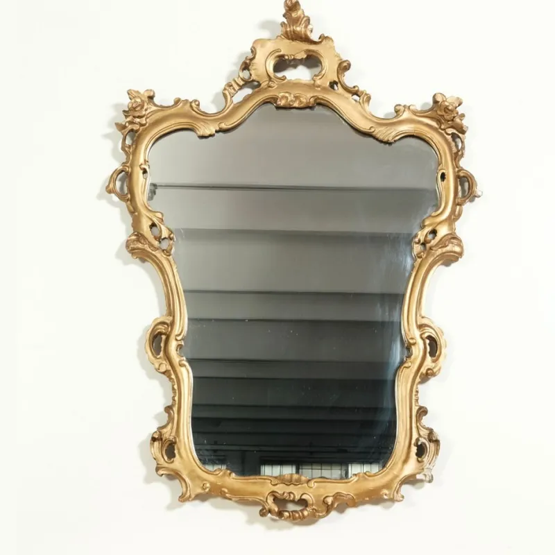 Pamono Baroque Style Console and Mirror Set, 1940s, Set of 2> Console Tables