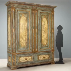 Sale Pamono Baroque Style Lacquered Wood Wardrobe