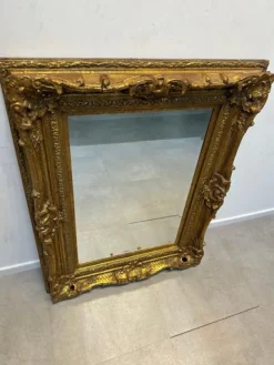 Clearance Pamono Baroque Style Mirror in Gilded Frame