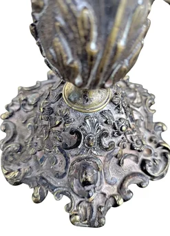 Pamono Baroque Style Silver-Plated Bronze Candlesticks, Set of 2><noscript><img width=