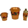 Pamono Barware & Icebucket Shaker by Aldo Tura for Macabo, Italy, 1950s, Set of 3> Ice Buckets & Wine Coolers