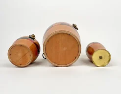 Pamono Barware & Icebucket Shaker by Aldo Tura for Macabo, Italy, 1950s, Set of 3><noscript><img width=
