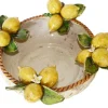 Outlet Pamono Basket with Small Lemons in Ceramic by Ceramiche Ceccarelli