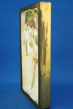 Pamono Bas-Relief Plaque Sculpture of Saint Christopher with Baby Jesus from Le Tre Aaa, Turin, Italy, 1920s><noscript><img width=