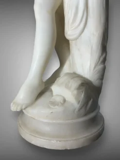 Pamono Bathing Venus Sculpture, 19th Century, Carrara Marble><noscript><img width=