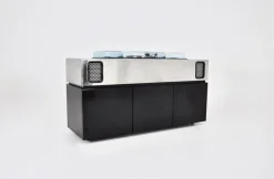 Pamono Batman Stereo Bar Radio by Girlingberto dal Lago & Adam Tihany for Giuseppe Rossi, 1970s> Electronics