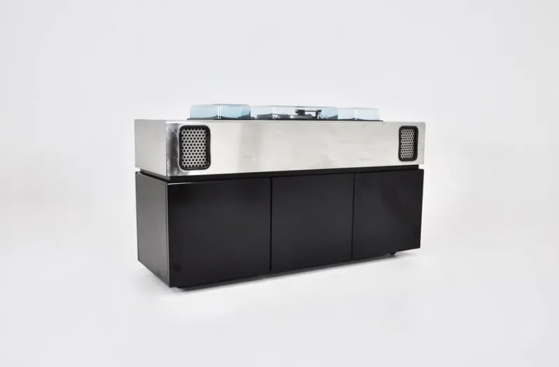 Pamono Batman Stereo Bar Radio by Girlingberto dal Lago & Adam Tihany for Giuseppe Rossi, 1970s> Electronics