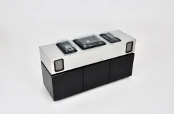 Pamono Batman Stereo Bar Radio by Girlingberto dal Lago & Adam Tihany for Giuseppe Rossi, 1970s> Electronics