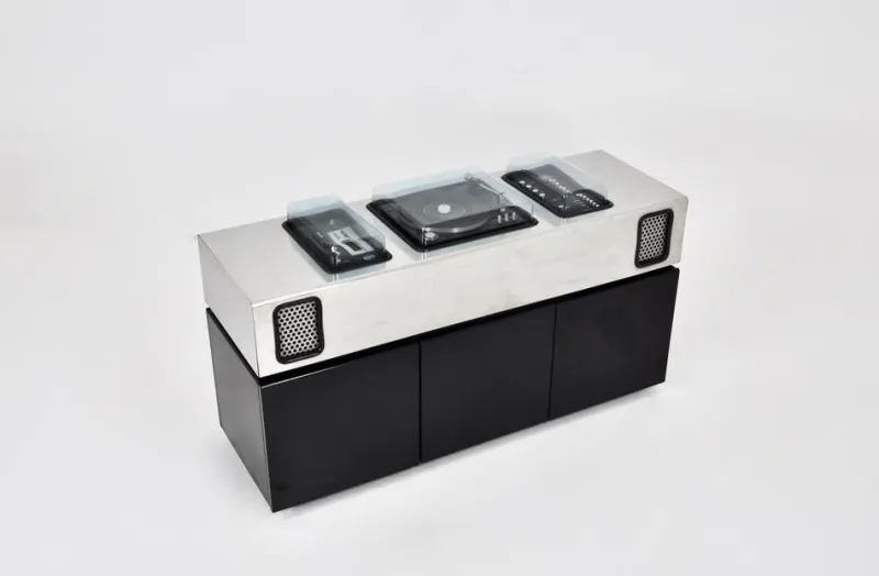 Pamono Batman Stereo Bar Radio by Girlingberto dal Lago & Adam Tihany for Giuseppe Rossi, 1970s> Electronics