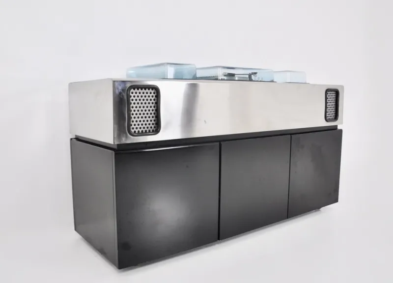 Pamono Batman Stereo Bar Radio by Girlingberto dal Lago & Adam Tihany for Giuseppe Rossi, 1970s> Electronics