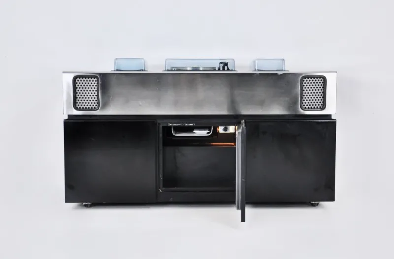 Pamono Batman Stereo Bar Radio by Girlingberto dal Lago & Adam Tihany for Giuseppe Rossi, 1970s> Electronics