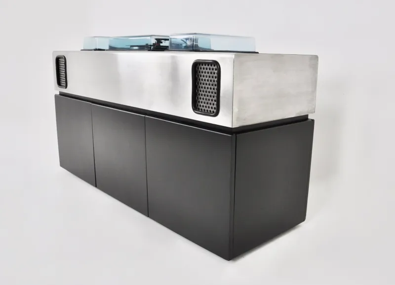 Pamono Batman Stereo Bar Radio by Girlingberto dal Lago & Adam Tihany for Giuseppe Rossi, 1970s> Electronics