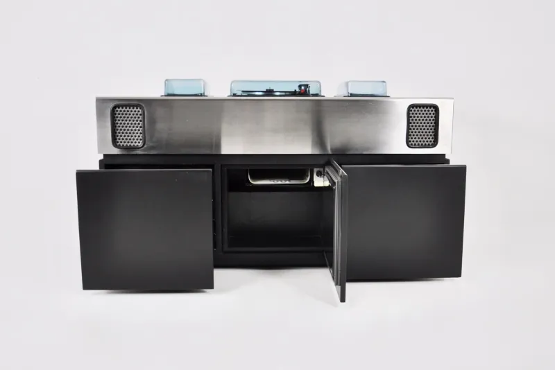 Pamono Batman Stereo Bar Radio by Girlingberto dal Lago & Adam Tihany for Giuseppe Rossi, 1970s> Electronics