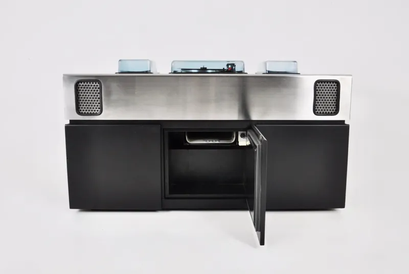 Pamono Batman Stereo Bar Radio by Girlingberto dal Lago & Adam Tihany for Giuseppe Rossi, 1970s> Electronics