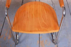 Online Pamono Bauhaus Armchair in Beech by Ladislav Žák, 1930s