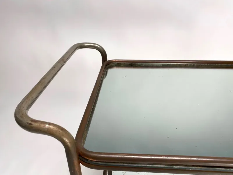 Outlet Pamono Bauhaus Bar Trolley by Luigi Brusotti, 1941
