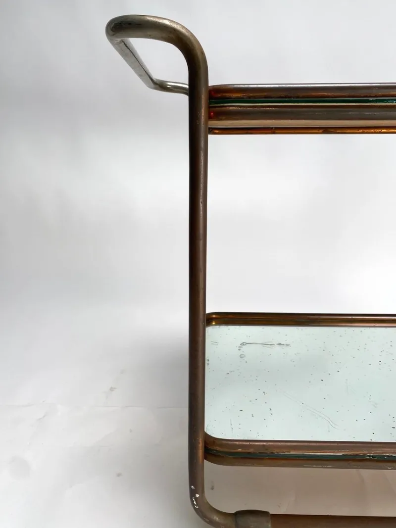 Outlet Pamono Bauhaus Bar Trolley by Luigi Brusotti, 1941