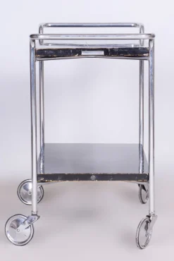Pamono Bauhaus Chrome Trolley by Marcel Breuer for Mücke Melder, 1930s